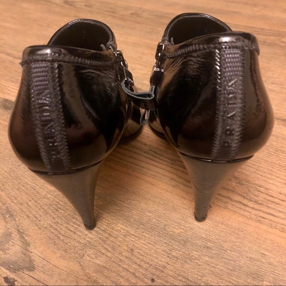 PRADA Booties, black patent leather, 38.5 - Picture 8 of 8